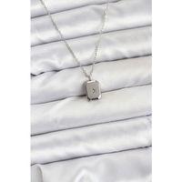 316L Çelik Zincir Gümüş Renk Minimal Kutup Yıldızı Model Kadın Kolye