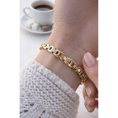 Essence Çelik Kordon Kararma Yapmaz 3 Atm Suya Dayanıklı Kadın Kol Saati + Bileklik VS.BLKT.0874