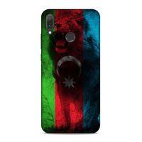 Huawei Y9 2019 Uyumlu Kılıf Azarbaijan (35) Fit Design Kılıf Bayrak Aslanlı