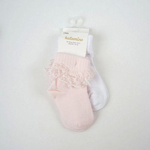 Katamino Akel 2'li Aks. Bebek Soket Çorap K44023 Asorti
