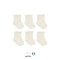 Bistyle Bistyle 6'Lı Basic Penye Soket Çorap 10101 Ekru