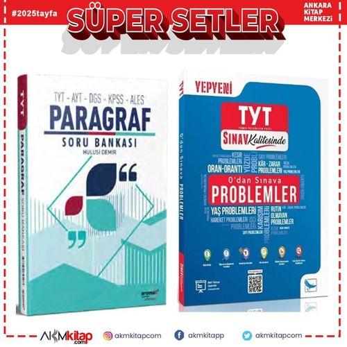 Aromat Yayınları TYT AYT DGS KPSS ALES Paragraf ve Sınav Yayınları 0 dan Sınava Problemler Soru Bankası Seti 2 Kitap