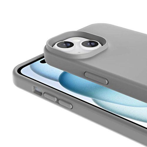 Apple iPhone 15 Plus Kılıf M-safe Şarj Özellikli Sıvı Teknolojili Silinebilir Sert Zore Kivi Kapak