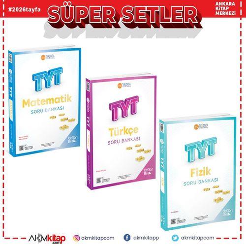 Üç Dört Beş TYT Fizik TYT Matematik TYT Türkçe Soru Bankası 3 Kitap Set