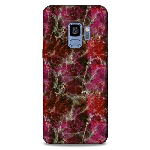 Mermer Desenli (40) Tema Fit Silikon Kılıf Menekşe Samsung Galaxy S9 Kılıf