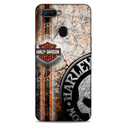 Oppo Ax7 Uyumlu Kılıf Motorsiklet (11) Tam Koruma Harley Davidson