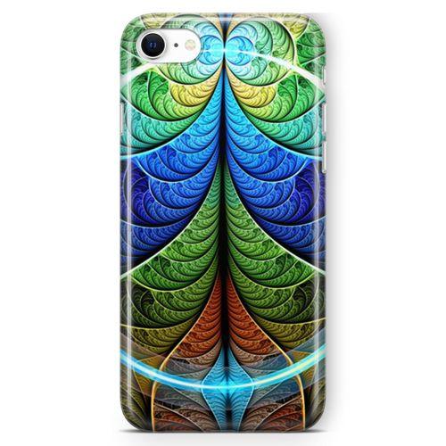 Apple iPhone SE 2020 Kılıf Fraktal Rofle Arka Kapak Koruma Desenli Full Koruyucu