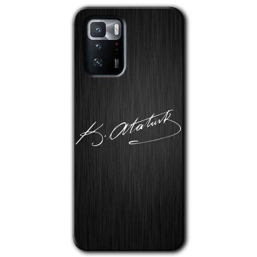 Poco x3 GT Kılıf HD Desen Baskılı Arka Kapak - İmza Atatürk