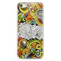 Apple iPhone 5s Kılıf Piknik Doodle Arka Kapak Koruma Desenli Full Koruyucu