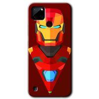 Realme C21 Kılıf HD Desen Baskılı Arka Kapak - İron Man Çizim