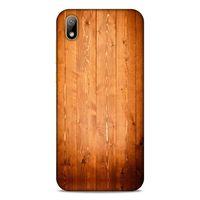 Lopard Huawei Y5 2019 Uyumlu Kılıf Wood'X (8) Baskılı Kılıf Desenli