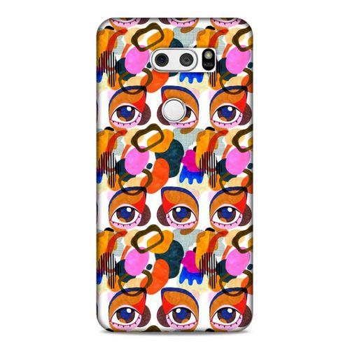 Lopard LG K40S Uyumlu Kılıf Sürreal Yüzler ♀ (5) Koruma Kabı Baskılı