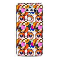 Lopard LG K40S Uyumlu Kılıf Sürreal Yüzler ♀ (5) Koruma Kabı Baskılı