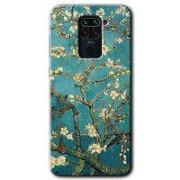 Potkal Hediye Fabrikası Xiaomi Redmi Note 9 Kılıf HD Desen Baskılı Arka Kapak - Almond Blossom
