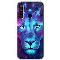 P40 Lite E Kılıf Kapak - Neon Lion +Hayalet Ekran Yandan Gözükmez