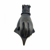 Antika Tarz Dekoratif Pirinç El Kapı Tokmağı, Taktak - 167x75 Mm, Oksit