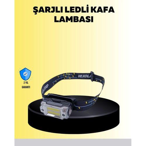 Kafa Lambası Led Fener Pratik Taşınabilir Ayarlanabilir Usb Şarjlı
