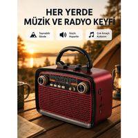 Kablosuz Bluetooth Hoparlör – Yüksek Ses Kalitesi, Uzun Pil Ömrü, Fm Ve Am Radyo Fonksiyonu