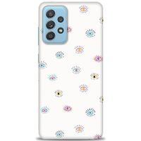 Samsung Galaxy A52s 5G Kılıf HD Baskılı Kılıf - Renkli Gözler + Tam Ekran Koruyucu