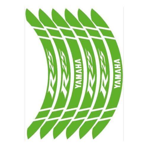 YAMAHA Yamaha Florasan Yeşil Geniş R25 Uyumlu 1 Set Jant Şeridi