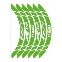 YAMAHA Yamaha Florasan Yeşil Geniş R25 Uyumlu 1 Set Jant Şeridi