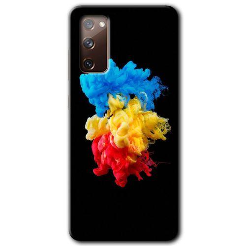 Samsung Galaxy S20 FE Kılıf HD Desen Baskılı Arka Kapak + Temperli Cam - Black 1
