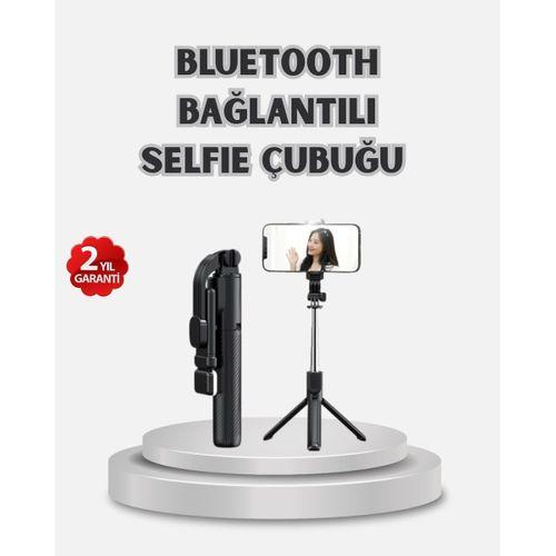 Kablosuz Bluetooth Selfie Çubuğu – 360° Dönebilir Başlık, Taşınabilir Ve Şık Tasarım