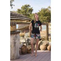 Yaprak Desenli Ve Baskılı "o Segredo E Se Permitir Florescer" Şort Takımı