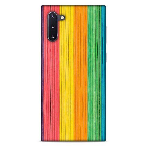 Lopard Samsung Galaxy Note 10 Uyumlu Kılıf Wood'X (28) Arka Kapak Desenli
