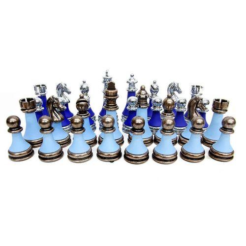 Satranç Taşı Zamak Polyester Parlement Turkuaz