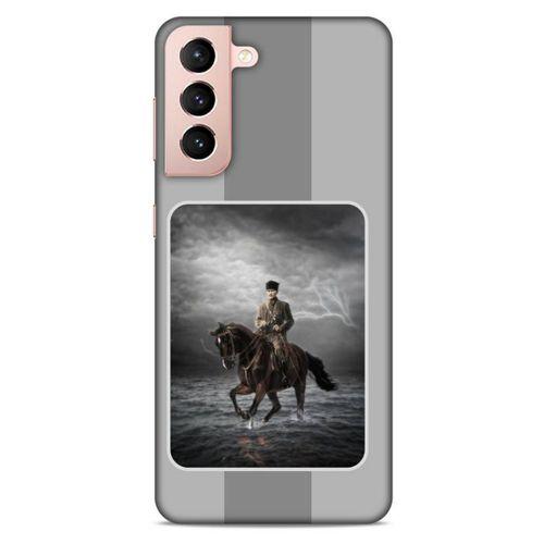 Lopard Samsung Galaxy S21 Uyumlu Kılıf Atatürk (39) Liquid Crystal Kılıf