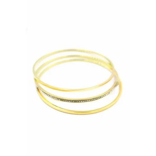 3'lü Ajda Bilezik-65mm - Altın
