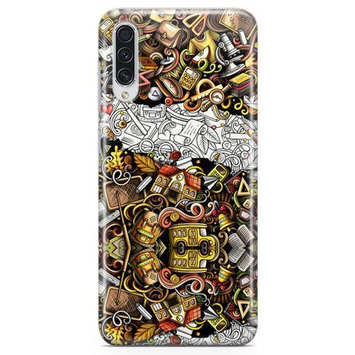 Samsung Galaxy A70s Kılıf Okulum Doodle Arka Kapak Koruma Desenli Full Koruyucu