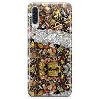 Samsung Galaxy A70s Kılıf Okulum Doodle Arka Kapak Koruma Desenli Full Koruyucu