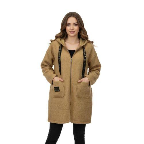 Kadın Anne Kapüşonlu Cepli Buklet Hırka BGL-ST05084