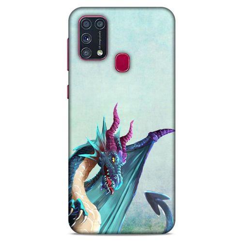 Samsung Galaxy M31 Kılıf Dragons (19) Kılıfları Mavi Ejderha
