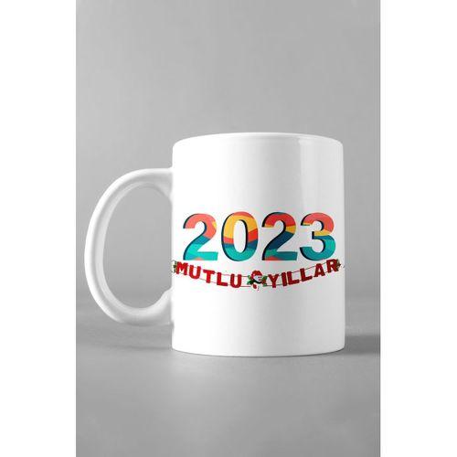 En Güzel Yeni Yıl Hediyesi Yılbaşı Konsepti Şık Baskılı Kupa Çorba Çay Kahve Kupası 3