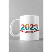 En Güzel Yeni Yıl Hediyesi Yılbaşı Konsepti Şık Baskılı Kupa Çorba Çay Kahve Kupası 3