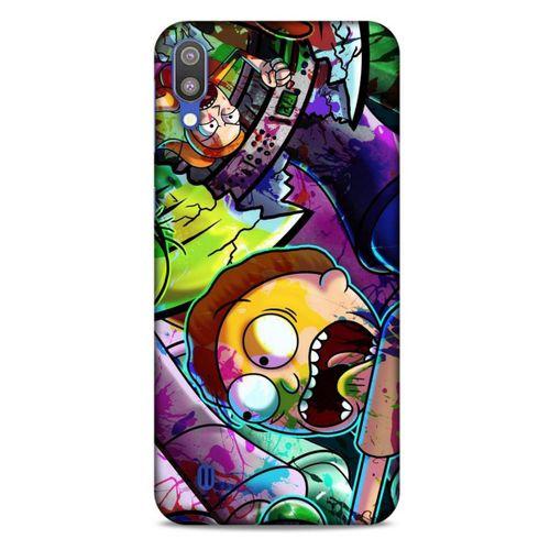 Samsung Galaxy M10 Uyumlu Kılıf Rick And Morty (41) Tank Kılıf Story Train Rick