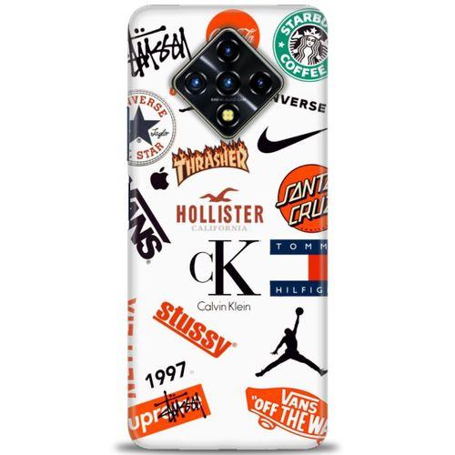 Infinix Zero 8 Kılıf HD Baskılı Kılıf - Stussy + Tam Ekran Koruyucu