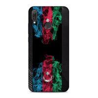 Huawei Y9 2019 Uyumlu Kılıf Azarbaijan (5) Koruma Kabı Azeri Bayrak İllustre