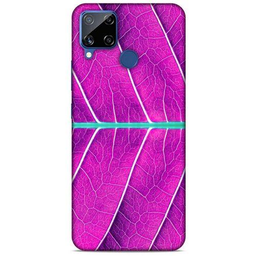 Lopard Oppo Realme C15 Uyumlu Kılıf Bahar (30) Silicone Case Eflatun