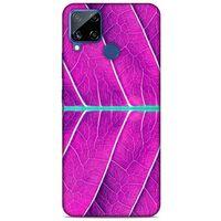 Lopard Oppo Realme C15 Uyumlu Kılıf Bahar (30) Silicone Case Eflatun