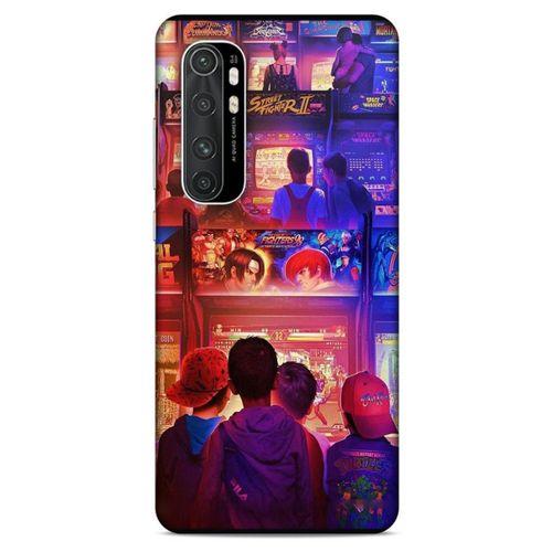 Retro (33) Desen Hybrid Kılıf Renkli Xiaomi Mi Note 10 Lite Kılıf
