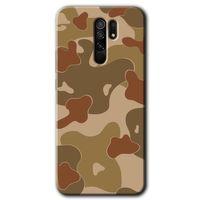 Xiaomi Redmi 9 Kılıf Baskılı Kapak - Kamuflaj 10 + 5D Tam Kaplayan Cam