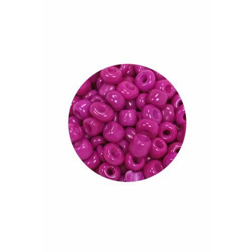 Dökme Cam Kum Boncuk Büyük Boy (6/0) 4 mm - 60 Gram - Eflatun - BNC138