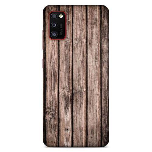 Lopard Samsung Galaxy A41 Uyumlu Kılıf Wood'X (17) Tasarım Kılıf Baskılı