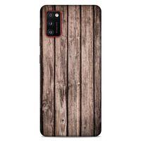 Lopard Samsung Galaxy A41 Uyumlu Kılıf Wood'X (17) Tasarım Kılıf Baskılı