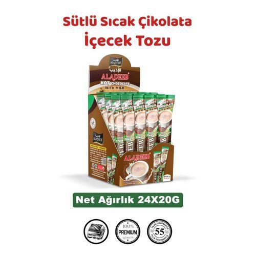 Sıcak Çikolata Sütlü 24*20 gr Kutu 24'lü Tek Kullanımlık Pratik Kakao İçeceği