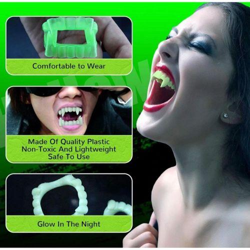 Eğitici Oyuncak Karanlıkta Parlayan Fosforlu Çift Damak Takma Vampir Dişi